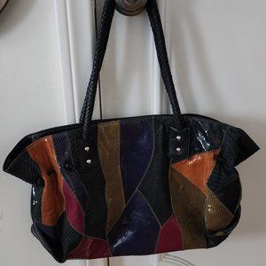 Chi by Falchi Snakeskin East-West Tote